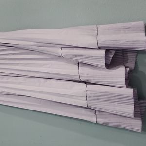 Lilac color ribbed skirt